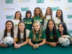 The St. Clair Saints  women's soccer recruiting program is adding 10 local recruits.
