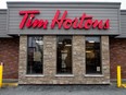 Tim Horton's on Ouellette Avenue is seen on Sunday, January 1, 2023.