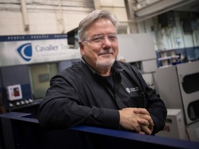 Tim Galbraith, general manager at Cavalier Tool & Manufacturing Ltd., is pictured on the plant floor, on Friday, Jan. 20, 2023.