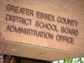 WINDSOR, ONTARIO:. APRIL 14, 2021 - The Greater Essex County District School Board administration office is pictured on Wednesday, April 14, 2021.