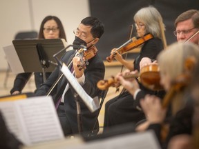 The Windsor Symphony Orchestra performs for elementary students at Tecumseh Vista Academy, on Thursday, Jan. 26, 2023.