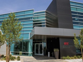 This undated photo provide by the UFC shows the exterior of the UFC Performance Institute in Las Vegas. Mixed Martial Arts (MMA) organization, today announced plans to open a state-of-the-art MMA training and development facility in Mexico in the fourth quarter of 2023.