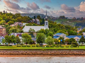 Church on the Coast in Saguenay, Quebec, Canada