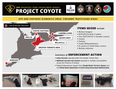 A map showing locations where arrests were made in Project Coyote.