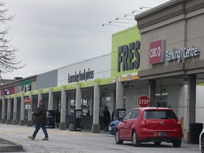 The Ambassador Plaza on Huron Church Road and Tecumseh Road West is shown on Friday, February 17, 2023. The plaza sold for $40 million last year, the largest industrial/commercial real estate transaction in Windsor-Essex.