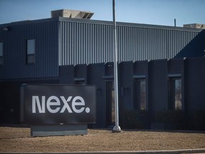 The new location for NEXE, which makes biodegradable coffee pods, is seen on Hawthorne Drive on Tuesday, Feb.14, 2023.