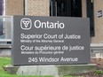 The Superior Court of Justice building in downtown Windsor.