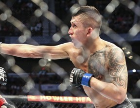 Jeffrey Molina during a UFC 261 mixed martial arts bout, Saturday, April 24, 2021, in Jacksonville, Fla.