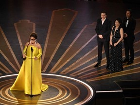 Costume designer Ruth E. Carter accepts the Oscar for Best Costume Design for "Black Panther: Wakanda Forever" onstage during the 95th Annual Academy Awards at the Dolby Theatre in Hollywood, Calif. on March 12, 2023.
