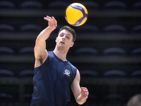 Outside hitter Zach Albert has been a key transfer addition to the University of Windsor Lancers' men's volleyball team this season.