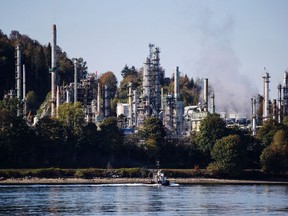 The Parkland oil refinery in Burnaby