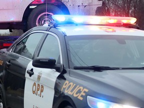 An Essex County OPP vehicle at an incident in Lakeshore is shown in this 2017 file photo.