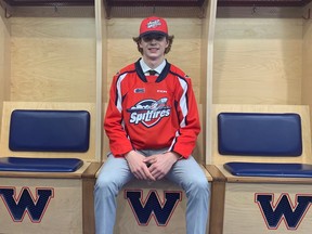 First-round pick Jack Nesbitt got his first look at the Windsor Spitfires' dressing on Saturday after being selected on Friday in the OHL Draft.