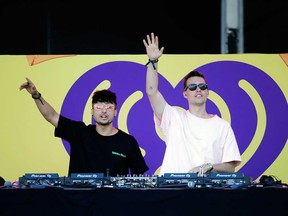 Electronic dance music duo Loud Luxury (Joe Depace and Andrew Fedyk) DJ a music festival in Las Vegas in September 2019.