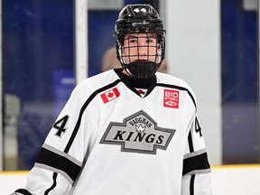 The Windsor Spitfires' have high hopes for fifth-round pick Adrian Manzo, who was an OHL all-star pick on defence for the Vaughan Kings at the OHL Cup. Photo courtesy: OHL Images