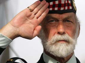 Britain's Prince Michael of Kent, salutes during the commemorations to honour Allied soldiers killed 70 years ago in a failed World War II invasion, in Dieppe, northern France, Sunday Aug. 19, 2012. Some 1,400 soldiers were killed in "Operation Jubilee" when the Allies tried to briefly invade Dieppe to test German defences. (FILE/AP Photo/Michel Spingler)