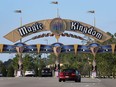 An entranceway to Walt Disney World in Orlando, Fla., Wednesday, Feb. 8, 2023.