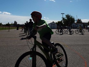 Bicycle rodeo participants in June 2019.
