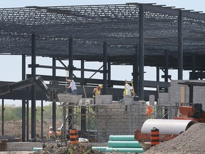'The future is bright.' The construction site of the Dongshin Motech plant in Windsor is shown on Thursday, May 11, 2023.