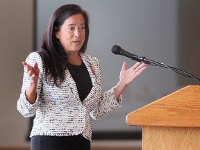 Former Attorney General of Canada Jody Wilson-Raybould speaks at the St. Clair College Centre for the Arts on Thursday, May 4, 2023, during the Canadian Mental Health Association, Windsor-Essex County Branch Wake Up Speak Up event.