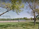L'un des terrains de baseball de Central Park, dans le sud de Windsor, est illustré sur cette image Google Maps.