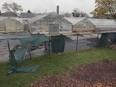 The City of Windsor's old greenhouses at Lanspeary Park are shown on Friday, April 28, 2023.