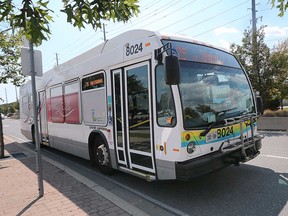 A Transit Windsor bus at a stop on Malden Road is shown in this 2022 file photo.