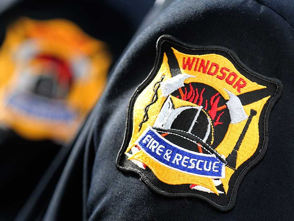 badge of windsor fire and rescue services.