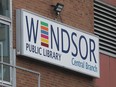 windsor public library sign