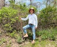 Rondeau cottager Cynthia Szypulain takes part in the white pine replanting in Rondeau Provincial Park recently. (Handout)