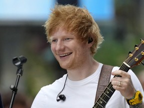 Ed Sheeran performs on NBC's "Today" show at Rockefeller Plaza on Tuesday, June 6, 2023, in New York.