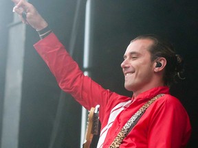 Gavin Rossdale of the rock band Bush performing in London, Ontario, in 2012.