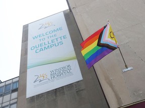 Pride flag windsor regional hospital