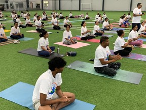 Yoga Day at Central Park Athletics