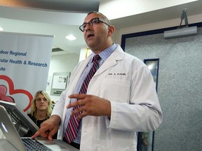 Windsor kidney specialist Albert Kadri is pictured in his medical offices in September 2015.