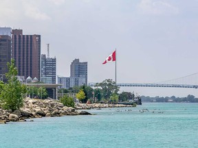 Windsor's skyline from across the Detroit River is shown in this file image.