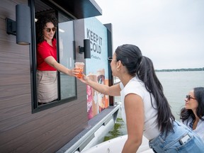 Tim Hortons opening its first-ever Boat-Thru for a limited time on Ontario’s Lake Scugog, serving FREE cold beverages to guests who arrive by watercraft on Aug. 5-6.