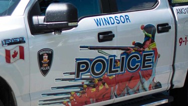 A vehicle of the Windsor Police Service's Amherstburg detachment.