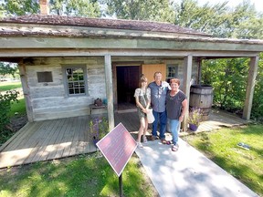 The Morrish family - Aryana, 14, left, James and Myrna - from Rocky Mountain House, Alta., enjoyed a visit to the Buxton National Historic Site and Museum on Tuesday. They visited the museum after learning about the annual homecoming celebration. (Ellwood Shreve/Chatham Daily News)