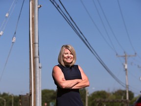 Tracey bailey with hydro lines