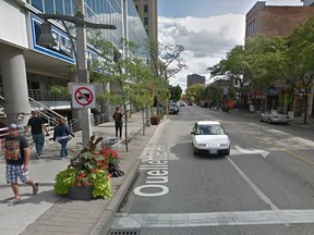 The 300 block of Ouellette Avenue in downtown Windsor is shown in this Google Maps image.