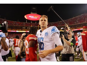 Detroit Lions' quarterback Jared Goff extended his streak of passes without an interception in the team's season-opening win over the Kansas City Chiefs.