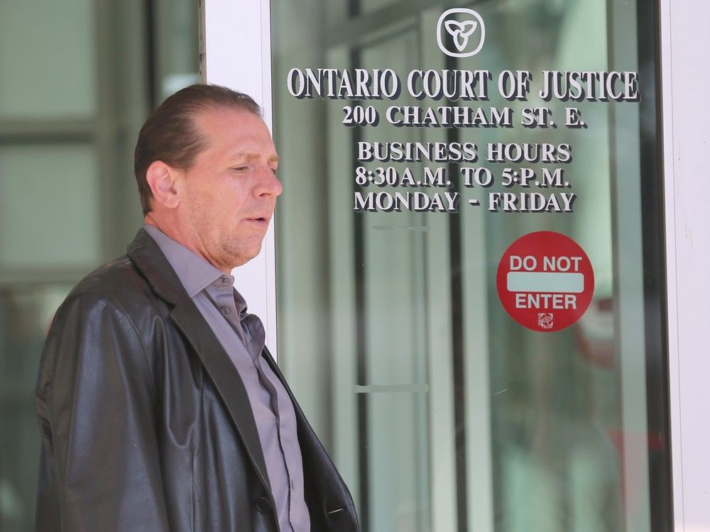 Greg Marentette leaves court