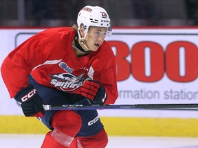 Ryan Struthers had a goal and an assist for the Windsor Spitfires in Saturday's 6-3 exhibition loss to the Sarnia Sting.