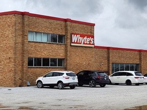 The future of the Whyte's Foods pickle plant in Wallaceburg is uncertain with the company's corporate parent going into receivership earlier this month. The Base Line Road facility is shown here on Friday. (Trevor Terfloth/The Daily News)