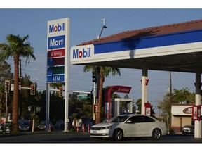 An Exxon Mobil gas station in Las Vegas, Nevada, US, on Tuesday, July 25, 2023. Exxon Mobil Corp. is scheduled to release earnings figures on on July 28.