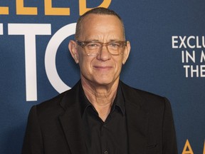 Tom Hanks poses during a photocall for "A Man Called Otto" on Monday, Dec. 5, 2022, at The Academy Museum in Los Angeles.