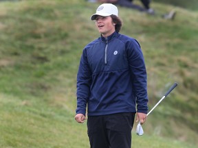St. Anne Saints' Ben Brazier won gold in the boys' division at the OFSAA golf championship at Ambassador Golf Club on Thursday.