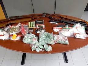 Drugs and weapons were seized during a joint investigation involving Ontario Provincial Police, along with Chatham-Kent, London, St. Thomas and Windsor police, dubbed Project Breakout. Police photo