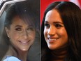 Jessica Mulroney, left, and Meghan Markle.